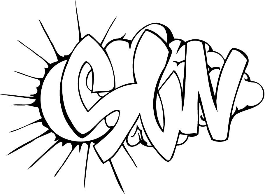 Plansa de colorat cu Graffiti 7 30